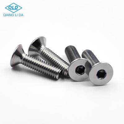 China HEX Resistance CSK Head Hex Socket SS High Temperature Machine Screw for sale