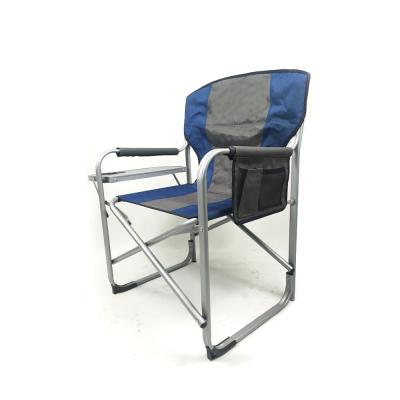 China APC017 Modern Compact Frame Aluminum Camp Chair Manager Sports Chairs Easy Folding Light Weight With Side Table Storage Bags for sale