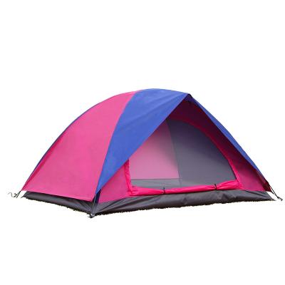 China APZ004 Diagonal Tying Type Outdoor Most Popular Double Strip 180T Money Double Camping Tent Waterproof Single Door for sale