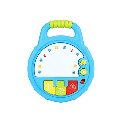 China Kidsmelody Baby Hand Drum Musical Electric Toys with Flashing Light 15*13*4cm for sale