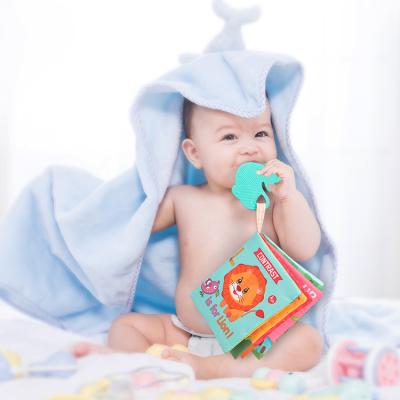 China Amazon Hot Selling Baby Teething Quiet Book Waterproof Educational Cloth for Kids Sensory Cloth Book for Babies and Toddlers 12*12cm for sale