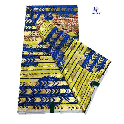 China Anti-Static Latest Design Superior Quality Hot Sell 100% Cotton Super Gold Wax Prints Holland Golden Wax African Ankara Fabrics for sale