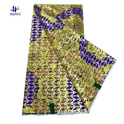 China Anti-Static Latest Design Superior Quality Cotton Ankara Prints Fabrics African Fabrics Wax Super Golden Grand Wax for sale