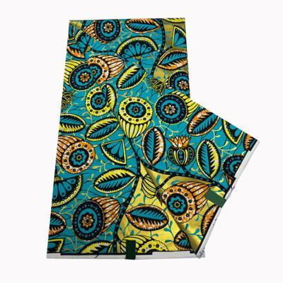 China Anti-UV Latest Design Superior Quality Printed 100% Cotton Golden Wax Real Super African Nigeria Ankara Fabrics for sale