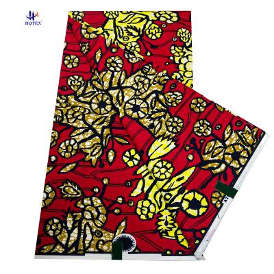 China Anti-UV Guaranteed Veritable Original African Real Wax Prints Fabric 100% Cotton Ankara Wax Fabric Green Soft Pagne for sale