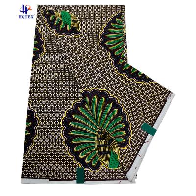 China Anti-UV High Quality Hot Sale One Yard 100% Cotton Capulana Bazin Pagne Textile Africa Ankara Printed Wax Fabric Random for sale