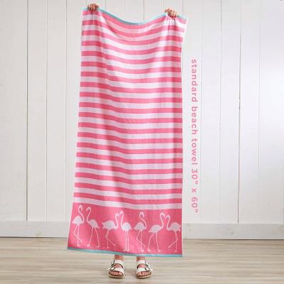 China Custom Printed 100% Cotton QUICK DRY Custom Design Reactive Printing Beach Towels Beach Towels for sale