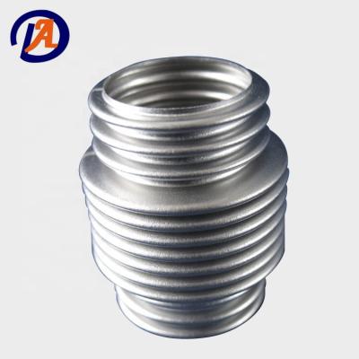 China 304 stainless steel bellows corrugated pipe fittingsCorrugated pipe fittings PVC bellows pipe fitting manufacturers for sale