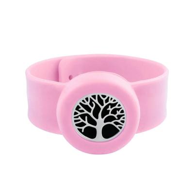 China Environmentally Friendly Natural Mosquito Diffuser Summer Silicone Wristband Essential Oil Repellent Bracelet Jewelry Anti Mosquito Repellent Bracelet For Kids for sale