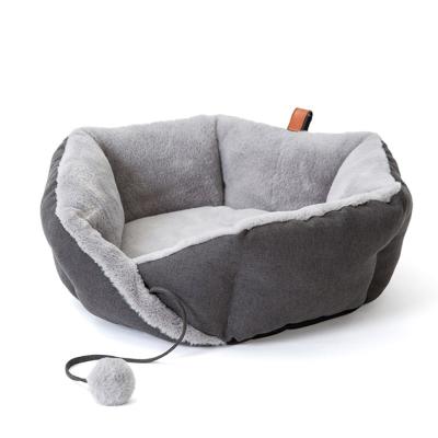 China High Quality Plush PP Polyester Dog Bed Sofa Pet Product Bed For Dog Cat Style Wholesale Solid Cotton Viable New for sale