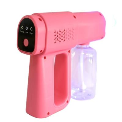 China Custom Handheld Plastic Nano Atomizer Spray Gun K5 Garden Hand Pressure Manual Mist Water Sprayer With 380ml Volume Bottle for sale