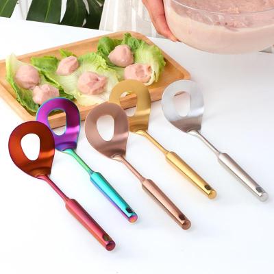 China Viable Manual Home and Kitchen Handle Meatball Maker Stainless Steel Meatball Mold Spoons for sale