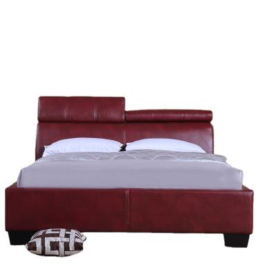 China Other Modern Bedroom Furniture Leather King Size Bed for sale