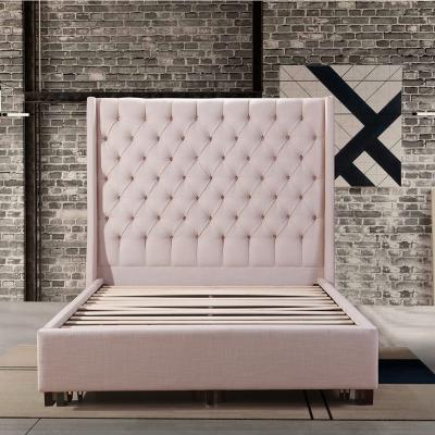 China Other Modern Queen Size Headboard Double Bed Genuine Leather Beds Frame Modern Italian Leather Luxury Queen Double Bed for sale