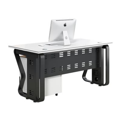 China Modular Workstations (Height) Adjustable Small Modern Steel Leg Desk Design With Cabinets for sale