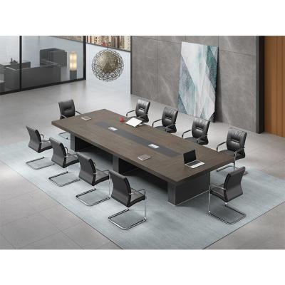 China 2022 New China Supplier Cheap Office Conference Room Desk 20 People Conference Table Adjustable Durable Wooden Meeting Desk for sale