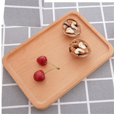 China Wholesale Wooden Breakfast Food Tray Custom Made Serving Organizing Wooden Tray for sale