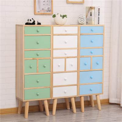 China Factory Direct Expandable General Craft Exquisite Drawers Storage Wooden Cabinet for sale