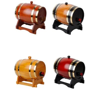 China Cheap wooden barrels for sale natural color wooden wine barrel storage container wholesale for sale