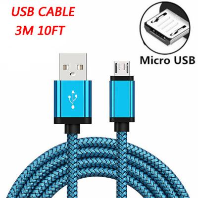 China Fast Speed ​​USB Charging Cable 3M10FT Dragon Pattern Braided Data Cable For i7/8 Pro USB Android USB Micro Type C i11 Fast Charging Cable for sale