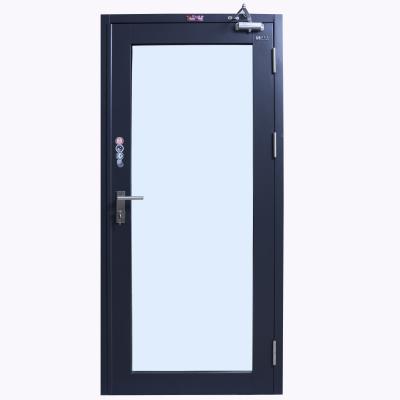 China Fire Protection CE CCC Listing Full Interior Break Fire Proof European Standard Aluminum Insulated Glass Door for sale