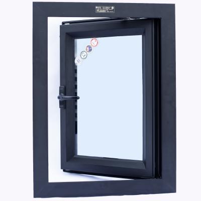 China Sound Insulation 1.5 Hours Fire Rated CCC Certificate Fire Resistance Full Glass Zinc Alloy Fire Window for sale