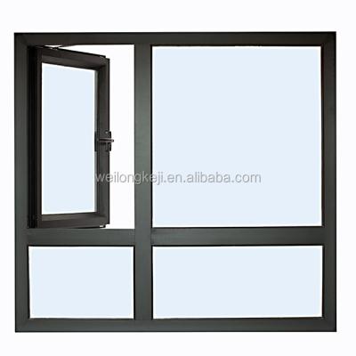 China Folding Screen Two Layers 5mm Hollow Glass 1.5 Hour Fire Rated Automatic Narrow Steel Fire Resistant Window for sale