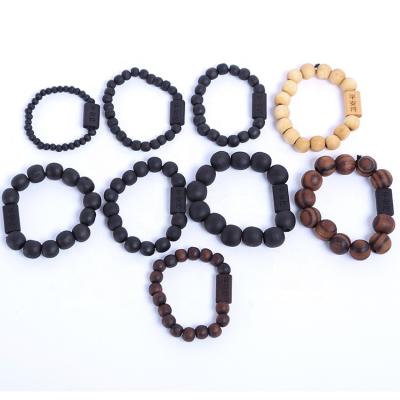 China 2020 Best Seller Hot Sales Religious Wooden Beads With Block For Prayer Rope Chain Jewelry Charm Bracelet Bangle for sale