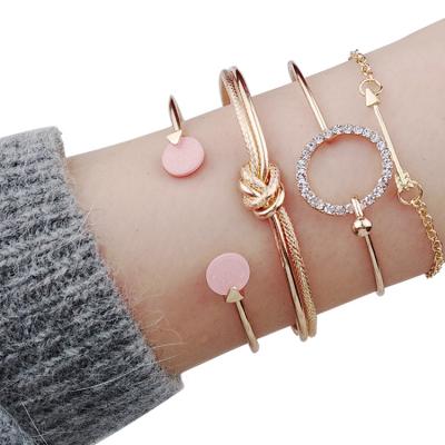 China European and American retro decoration arrow Bohemian circle bracelet beautiful for women bracelets bracelets one set for sale