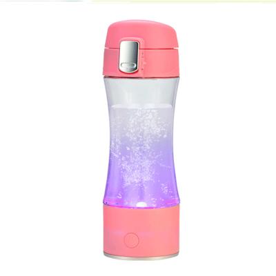 China 260ml Hydrogen Rich Water Ionizer Glass Antioxidant Bottle Rich Hydrogen Water Generator Hydrogen Energy Rechargeable ORP H2 Electrolysis Water Bottle for sale