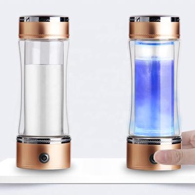 China Outdoor Portable Smart Water Bottle 2022 SPE/PEM Bottle Hydrogen Alkaline Water Ionized Hydrogen Rich Water Cup for sale