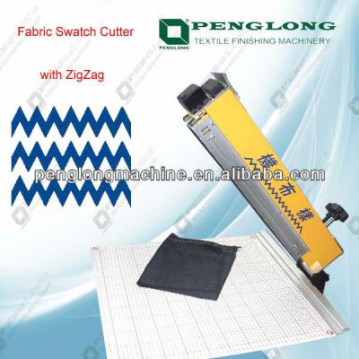 China Factory Fabric Swatch Cutter Machine With Zigzag / Slitter / Sample Roll Fabric Machine for sale