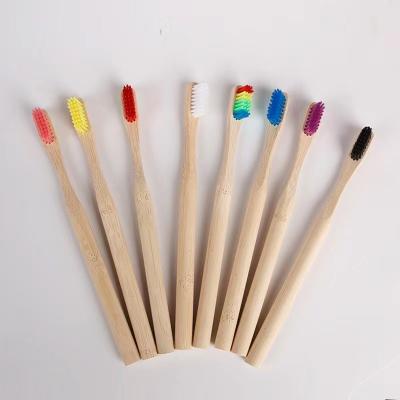 China For Home Use 2022 New Bamboo Soft Bristle Round Tail Bamboo Handle Toothbrush for sale