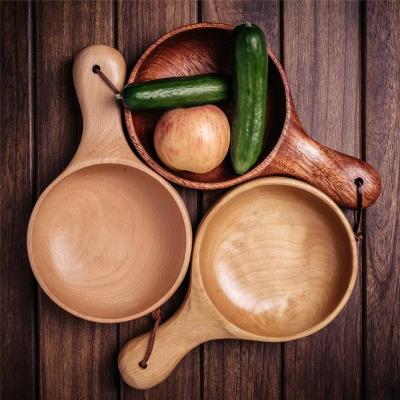 China New creative home soup bowl to new summer wooden whole Japanese-Korean KOREAN tableware 2022 for sale