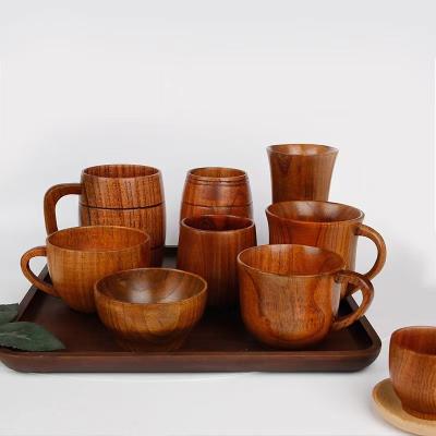 China 2022 New Sustainable Wooden With Creative Japanese Tea Set Coffee Travel With Cups for sale