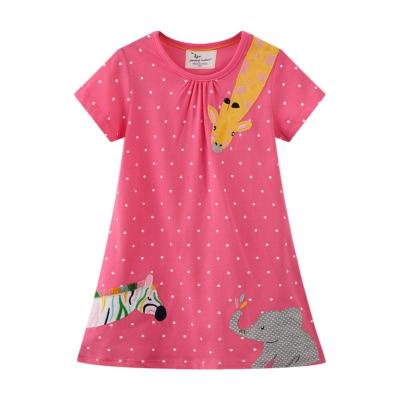 China Breathable Wonderful Top Quality China Best Girls Dresses Eco - Friendly Anti - Wrinkle Kids With Animals Picture for sale