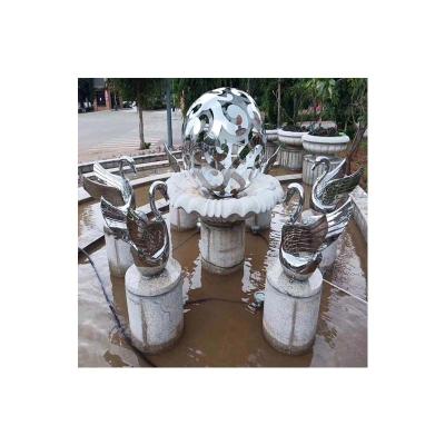 China High quality and cheap Europe modern outdoor famous fountain stainless steel sculpture metal sculpture for sale