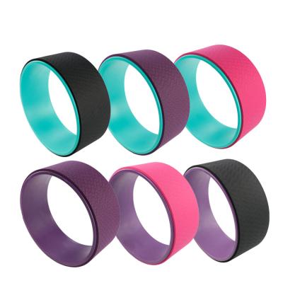 China Colorful Waterproof Wholesale Yoga Wheel Back Training Gym Fitness Equipment Yoga Prop Wheel for sale