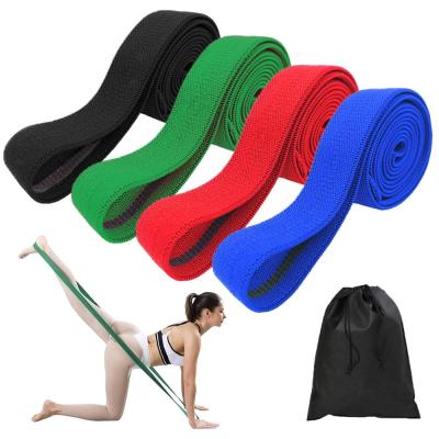 China Booty Bands Elastic Fabric Fitness Resistance Bands Home Trainer Non-Slip Portable Workout Long for sale