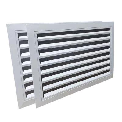 China Contemporary Customized central air conditioning air inlet air outlet louver ABS single layer louver aluminum alloy rain louver for sale