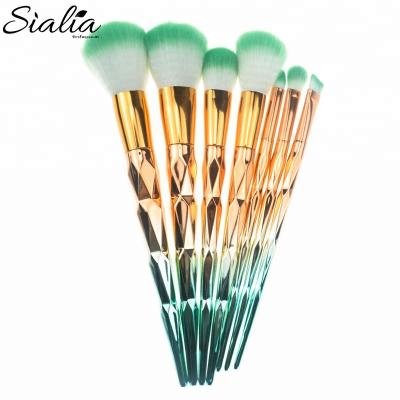 China Angular Blush Wholesale Private Label Foundation Liquid Makeup Brushes 7pcs Maquiagem Makeup Brush Set Beauty Tools for sale