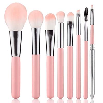 China Wholesale Cheap Flat Brush Sialia Makeup Brushes 8pcs Eye Makeup Shadow Set Brush Professional Make Up Cosmetics With Stand for sale