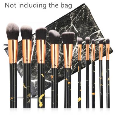 China Angular Blush Sialia Marble 10pcs Soft Makeup Professional Set Brush For Eye-8 Pcs for sale