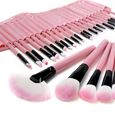 China Fan Brush Sialia Private Label 32pcs Makeup Brush Set With Cosmetics Makeup Brushes Bag for sale