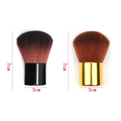 China Angular Blush Sialia Black Powder Makeup Brush With Pocket Travel Set Custom Logo for sale