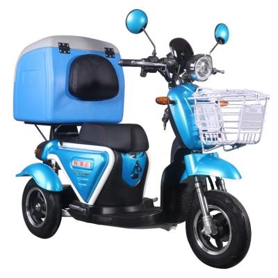 China Cargo 48 Volt 500 Watt Food Delivery Electric Tricycle Three Wheeler Scooter For Sale At Competitive Prices for sale