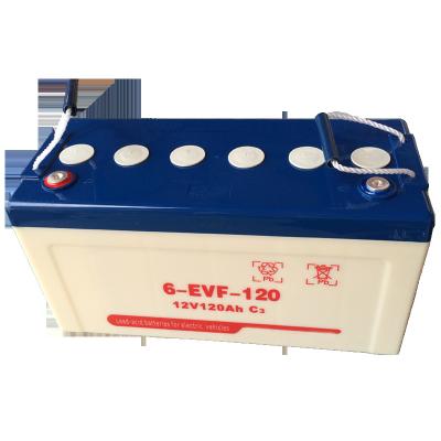 China Electric Vehicles 12V 120Ah Sealed Deep Cycle Maintenance Free Lead Acid Battery For Electric Vehicles Golf Cart for sale