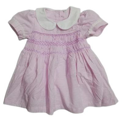 China Wholesale Breathable Summer Baby Clothes Western Girls Outfits Kids Smocked Clothes Baby Floral Smocked Dress for sale