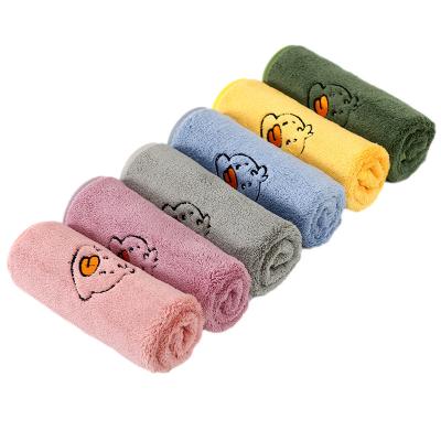 China Japandi Baby Washcloth Coral Fleece Handkerchief Small Square Scarf Saliva Towel Wash Face Towel for sale