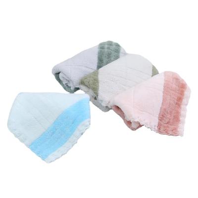 China Japandi Coral Fleece Microfiber Hand Face Cleaning Cloth, Baby Wash Cloth Towels Style Small Square Towel Soft Absorbent for sale